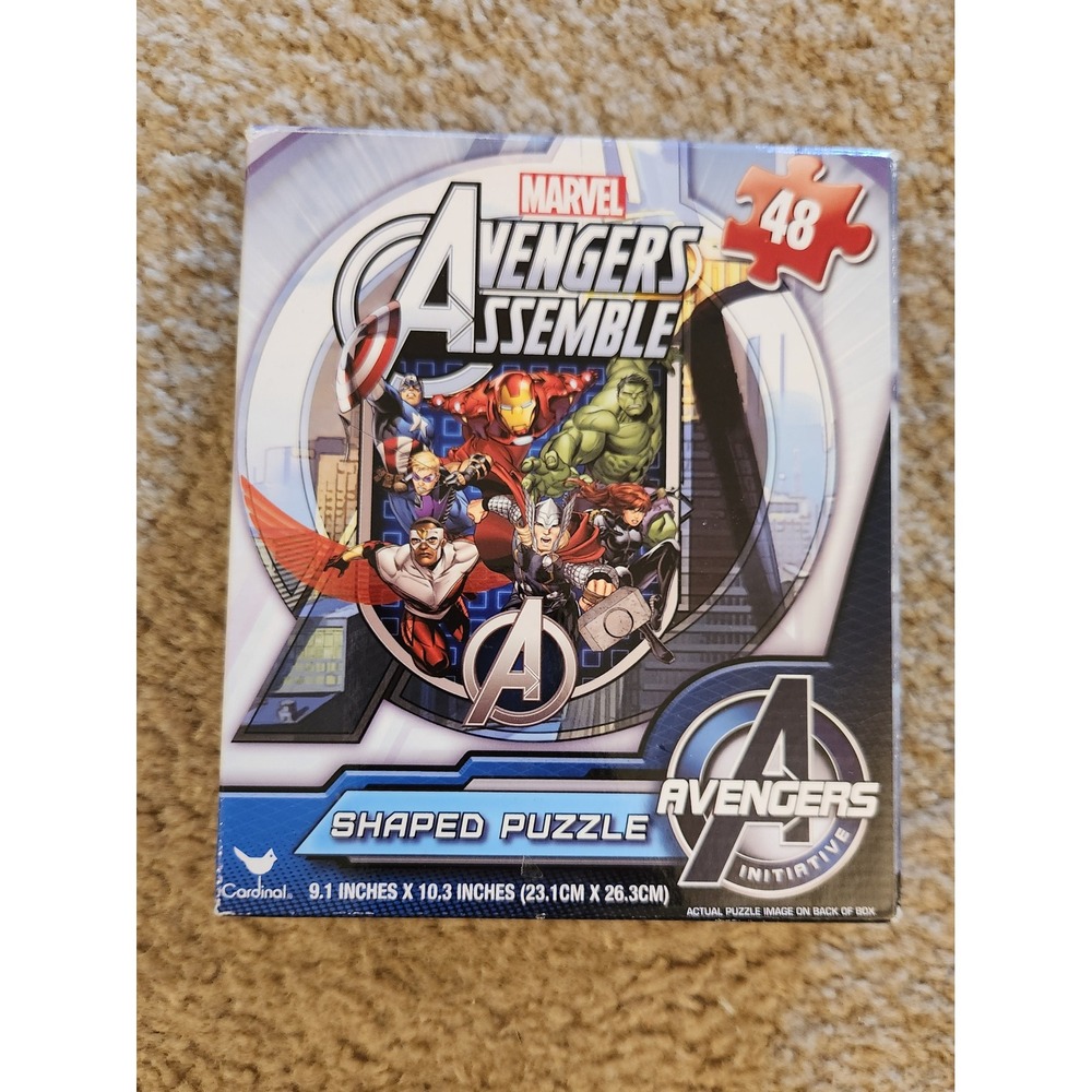 Marvel Avengers Assemble Shaped Puzzle Cardinal 48 Piece New